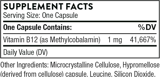 THORNE Vitamin B12 60 Capsules