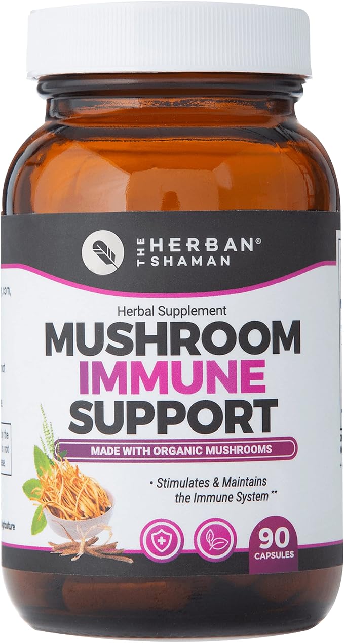 Mushroom Supplement Immune Support (90 Capsules)