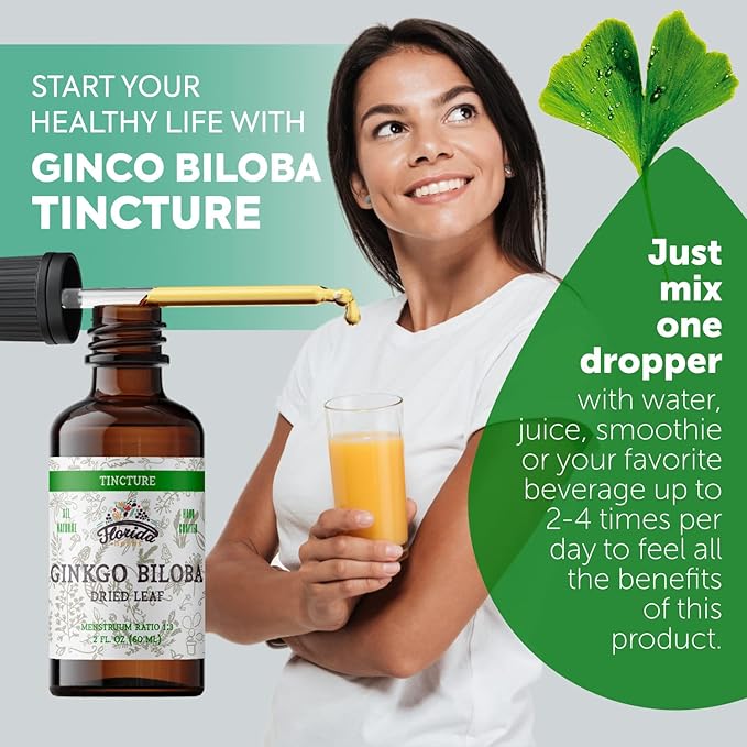 Ginkgo Biloba Tincture Organic Ginkgo Biloba 2 oz
