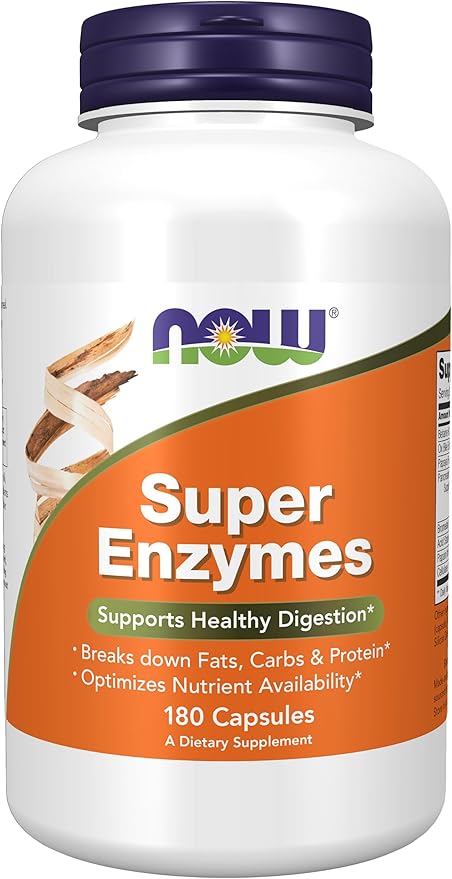 NOW Supplements, CoQ10 (Coenzyme Q10) 200 60 Veg Papain,180 Capsules