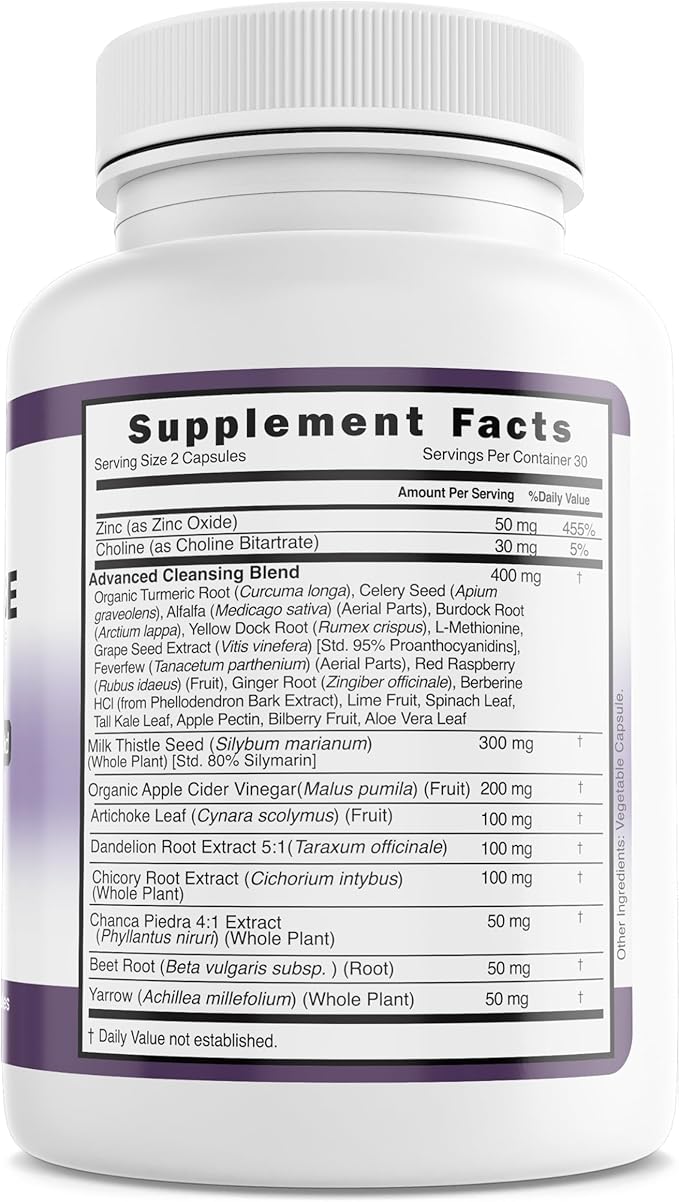 Liver Cleanse Detox & Repair Fatty 28-in-1 Advanced 60 Pills