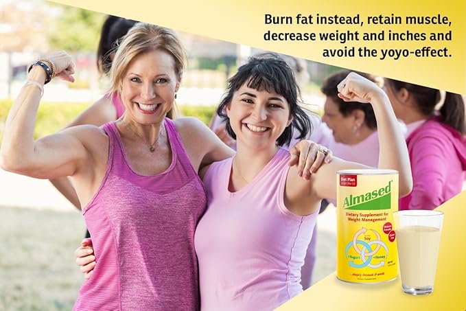 Almased Vanilla Meal Replacement Shake 17.6 oz (1.1 Pound (2 Pack))