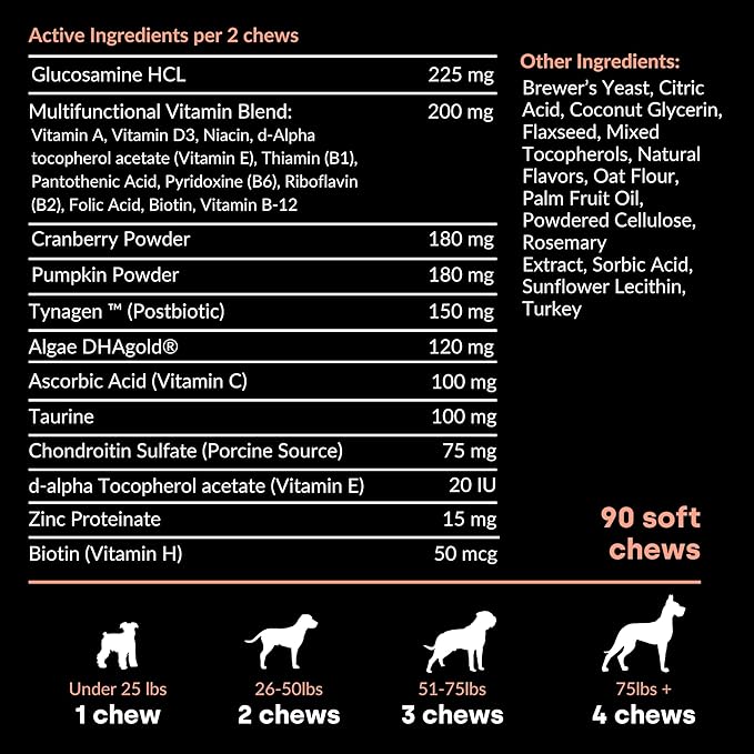 Kayode Daily Multi - Dog Multivitamin & Superfood Chew. Fill Nutrient Gaps. Helps Joints, Digestion, Heart, Brain, Urinary & More. Add Nutrients Dog Food Misses. Great for Puppies Too.