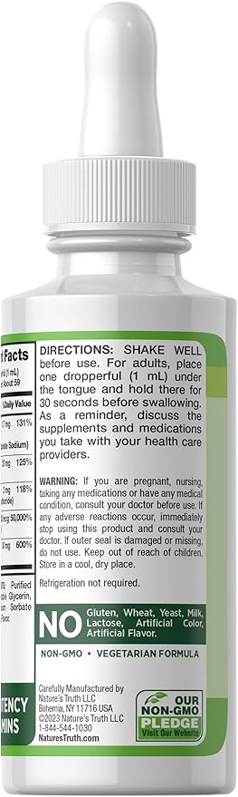 Nature's Truth Sublingual B Complex B12 | 2 Fluid