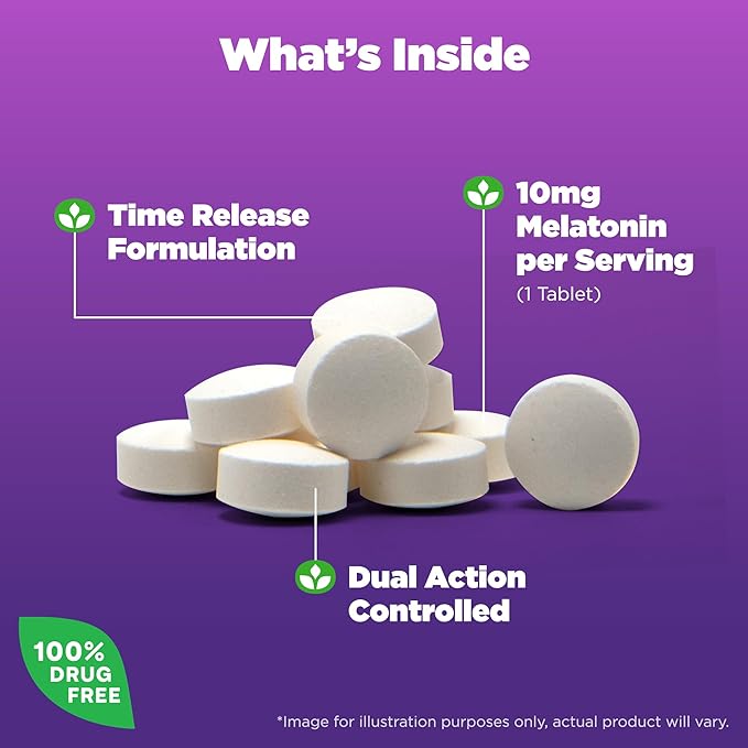 Natrol Advanced Sleep Melatonin 10mg, Dietary 100 Time-Release 100 Day