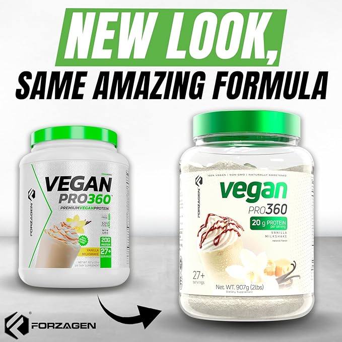 Forzagen Vegan Protein 360 2 Lbs 27 Servings,