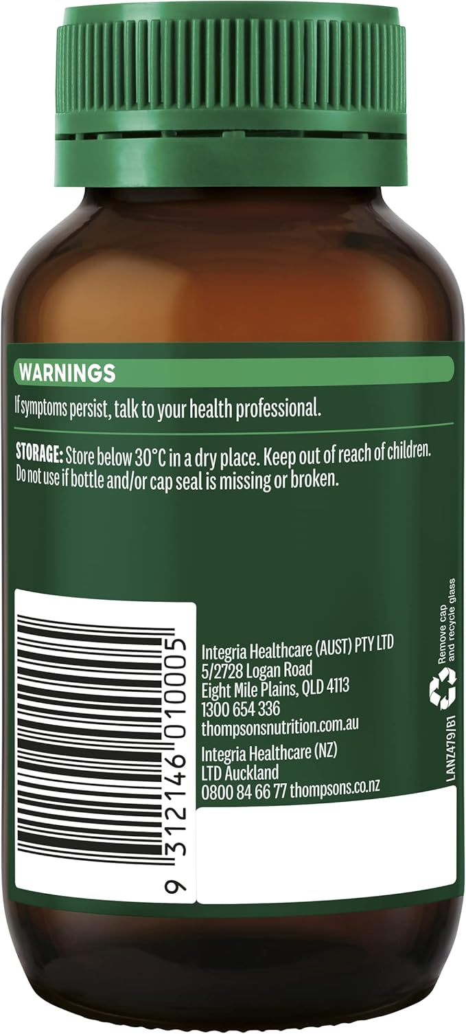 Thompsons Milk Thistle 42,000 Helps Liver 60 Capsules