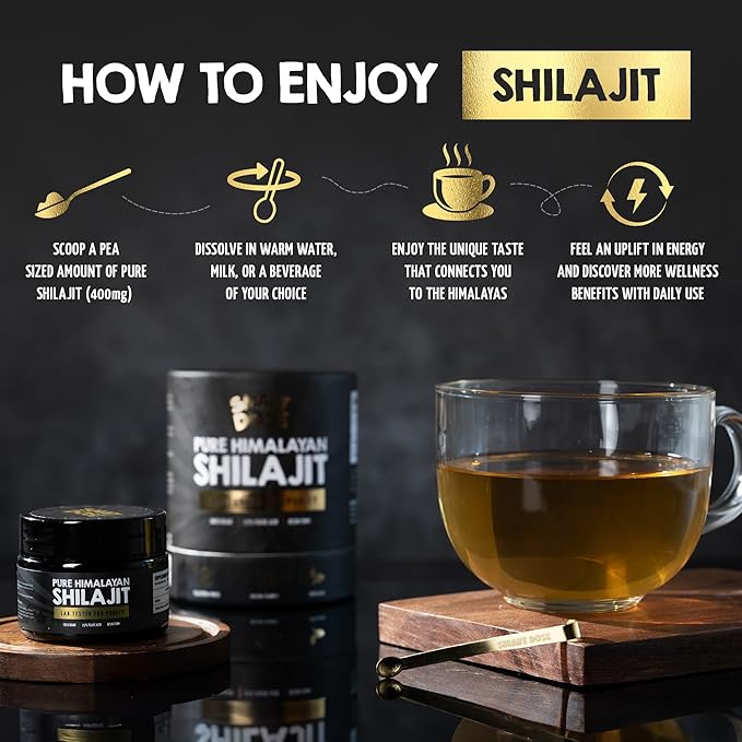 Pure Himalayan Shilajit Resin 85% Fulvic 125 Servings