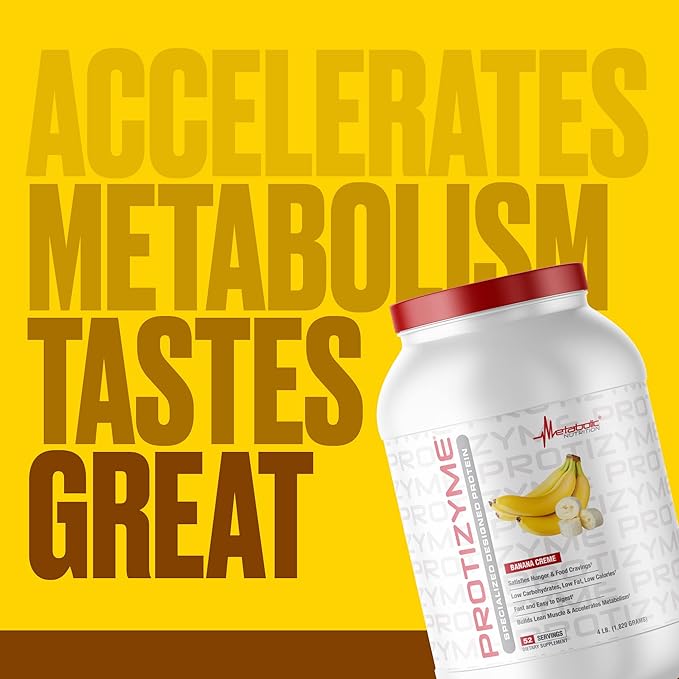Metabolic Nutrition, Protizyme, 100% Whey Protein 24 Essential 4 Pound, 52 Servings