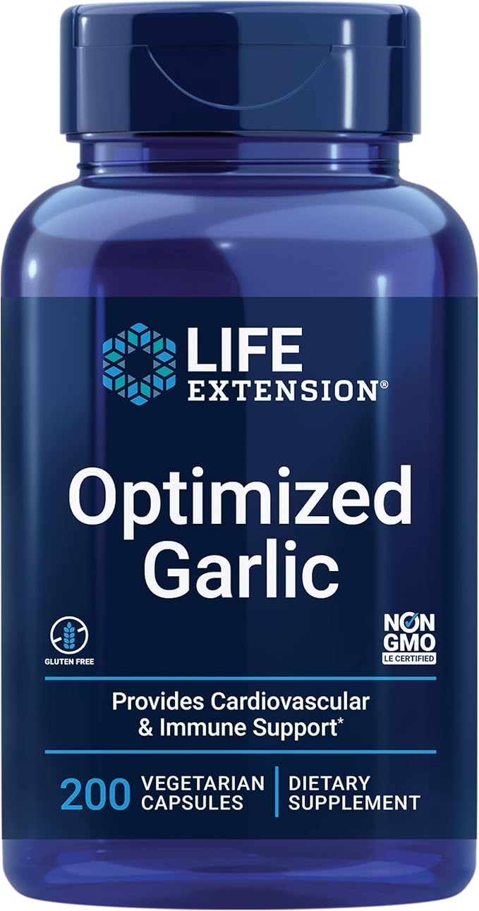 Life Extension Optimized Garlic 1200 mg 200 Capsules