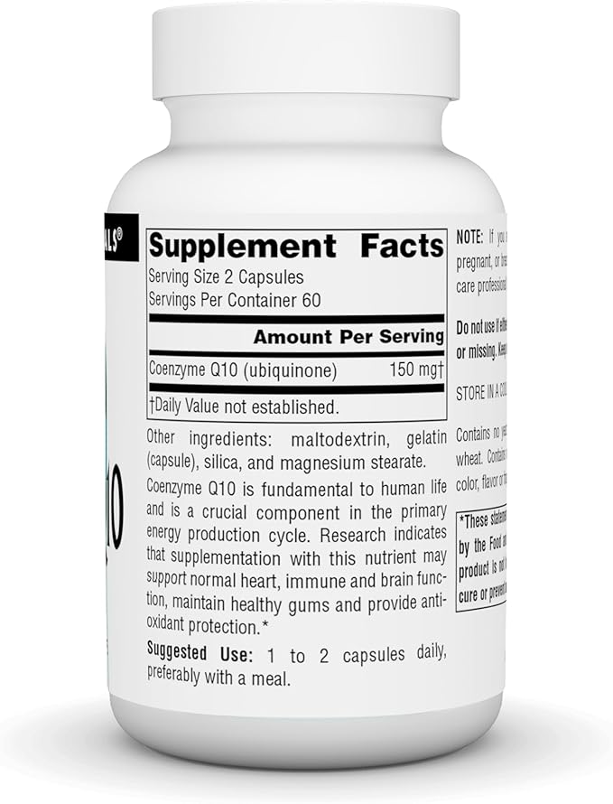 Source Natural Coenzyme Q10 Antioxidant Support 75 mg 120 Capsules