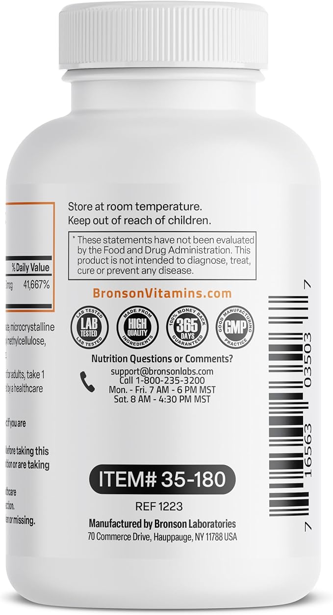 Bronson Vitamin B12 1000 MCG (B12 180 Tablets