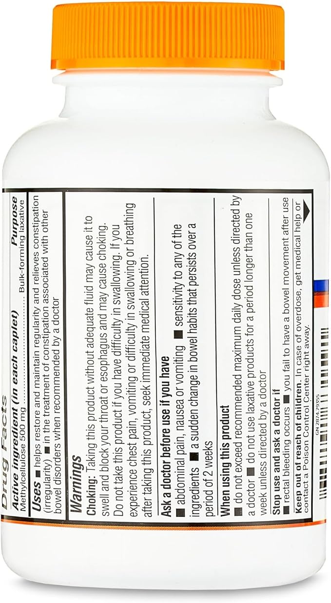 Fiber Therapy Methylcellulose 500mg,100ct (Pack of 1)