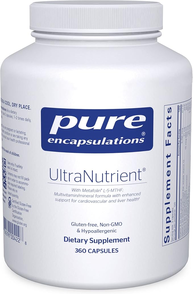 Pure Encapsulations UltraNutrient CoQ10 & 360 Capsules