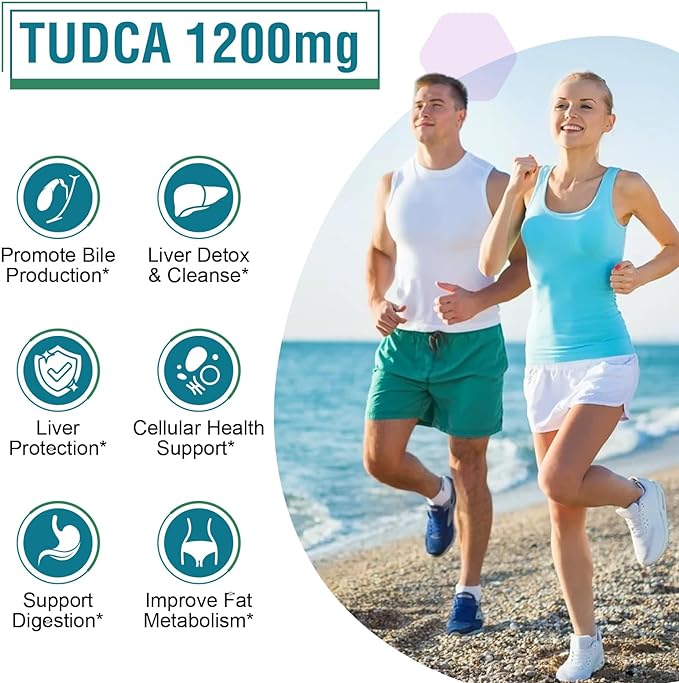 TUDCA Supplement 1200mg 60 Veggie