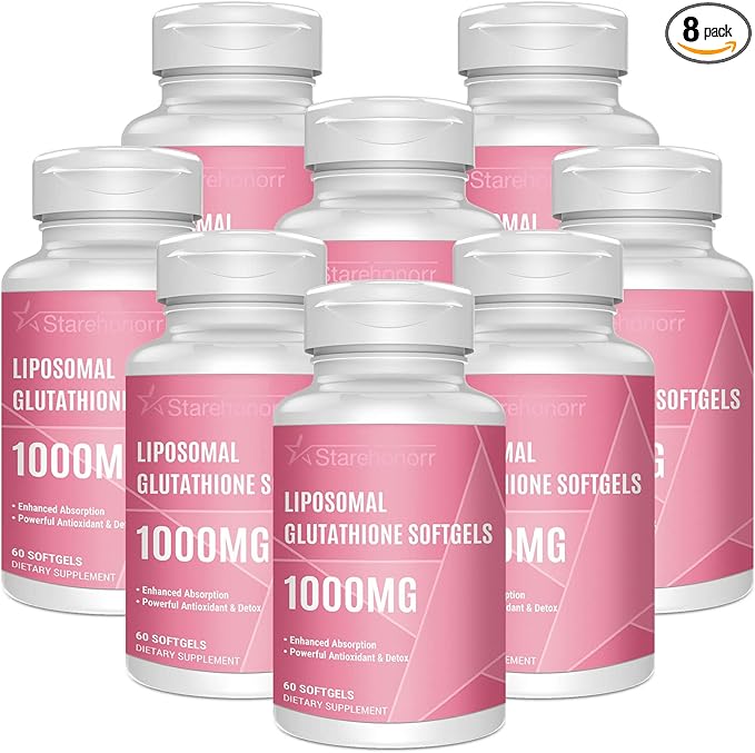 Liposomal Glutathione Softgels 1500MG, Reduced Glutathione 480 Softgels
