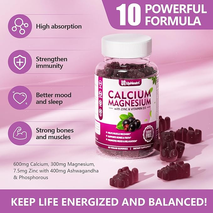Calcium Magnesium Zinc with Vitamin D3 60 Count