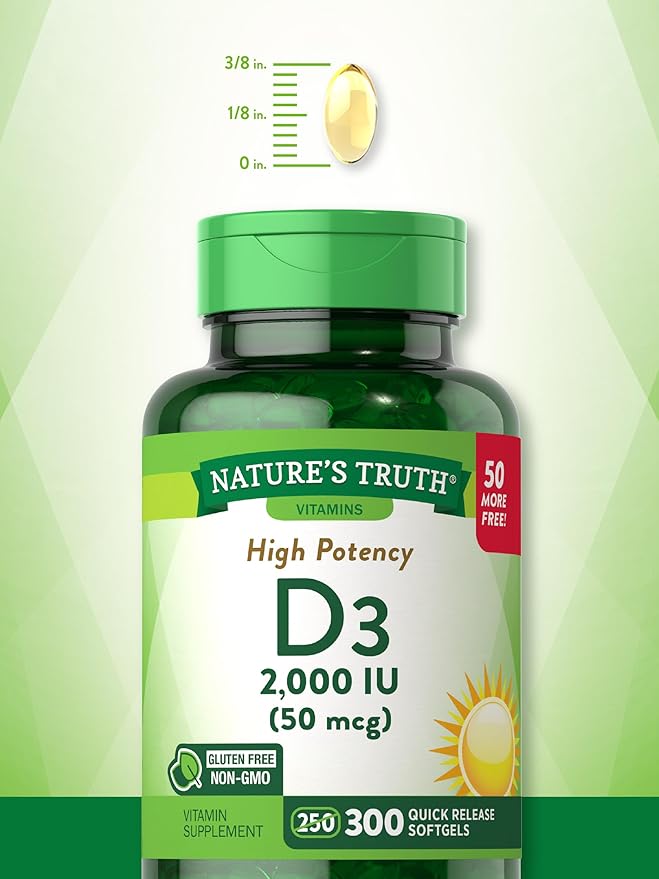 Vitamin D3 2000 IU 300 Softgels