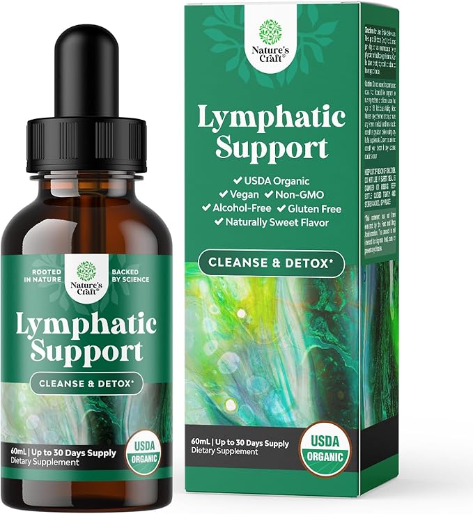 Certified Organic Lymphatic Drainage Drops 30 Servings