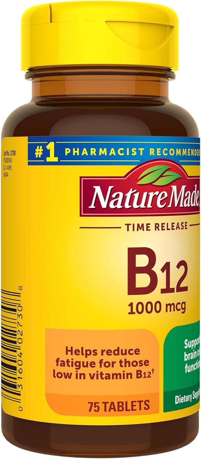 Nature Made Vitamin B12 1000 mcg, 75 Time 75 Day