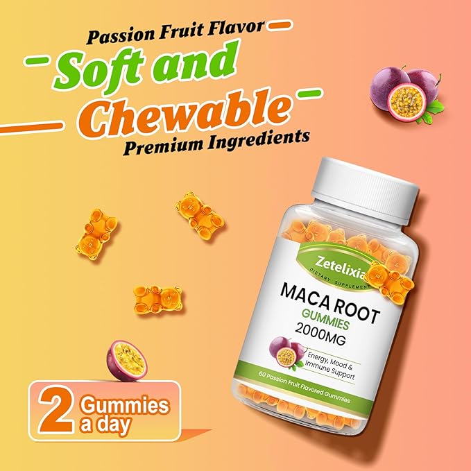 Superior Absorption Maca Root Gummies 2000 120 Gummies
