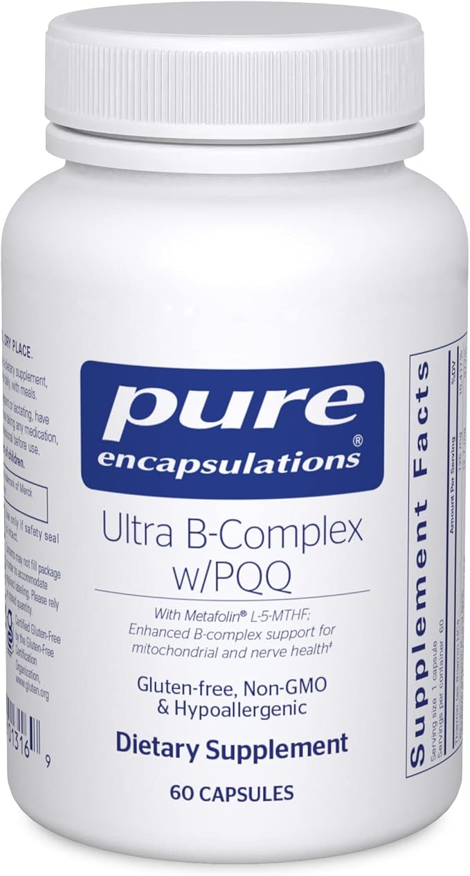 Pure Encapsulations Ultra B-Complex with PQQ 60 Capsules