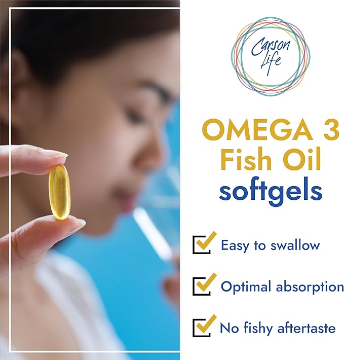 Carson Life DHA EPA Omega 3 3 Supplement 60 Softgels