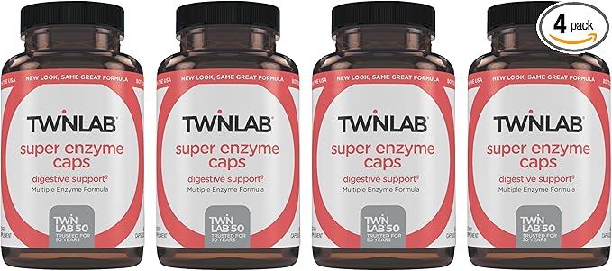 Twinlab Super Enzyme Caps 50 Capsules 4)