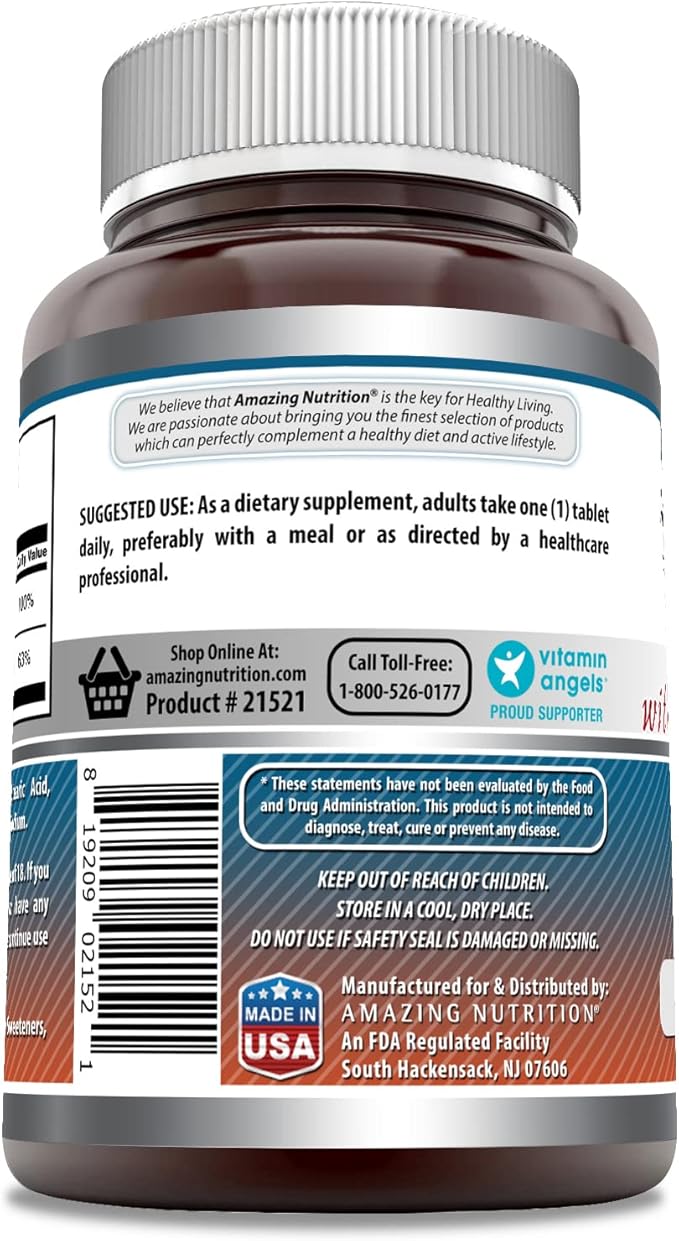 Amazing Formulas Calcium with Vitamin D3 500 Tablets