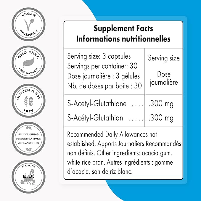 Supersmart - S-Acetyl Glutathione 300mg per 90 Vegetarian