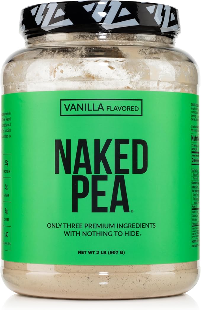 NAKED Vanilla Pea Protein Isolate from 3 Ingredients, 2LB