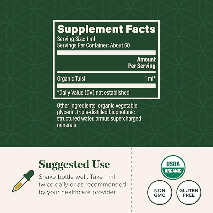 Global Healing Organic Tulsi (Holy Basil 2 Fl