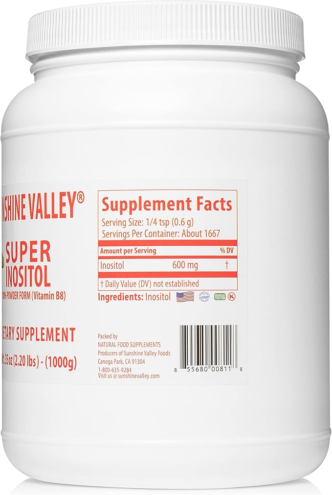 Super Inositol, Vitamin B8 Powdered Dietary 35oz