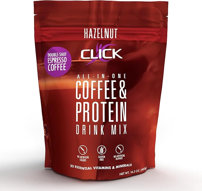CLICK Coffee Protein Powder 16g Protein 23 Essential 150mg Caffeine