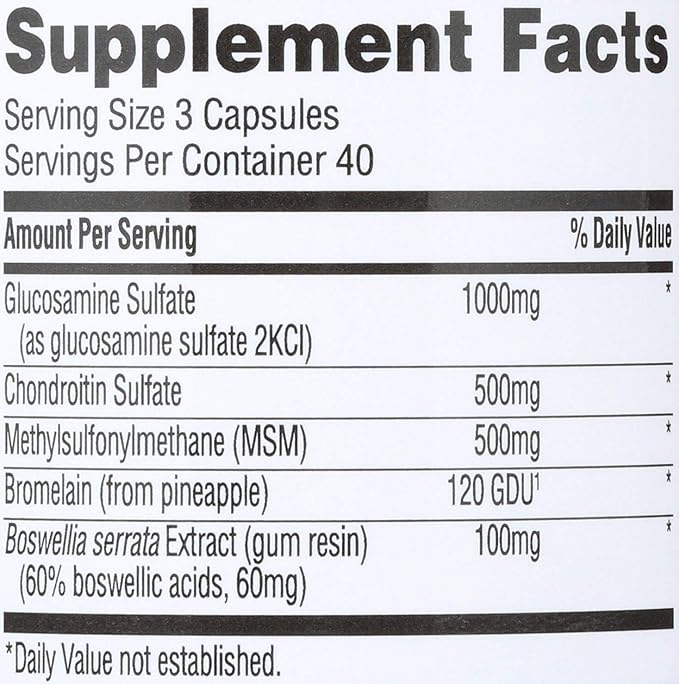 365 Everyday Value, Glucosamine Chondroitin & 120 ct