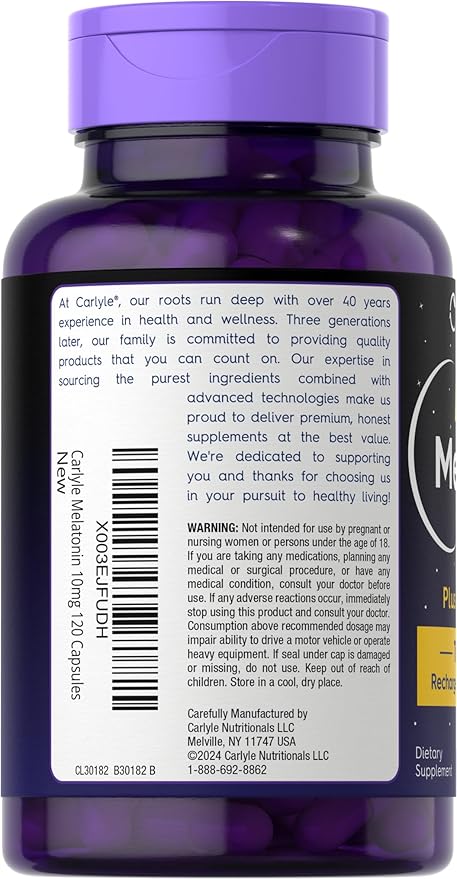 Carlyle Melatonin 10mg 120 Capsules