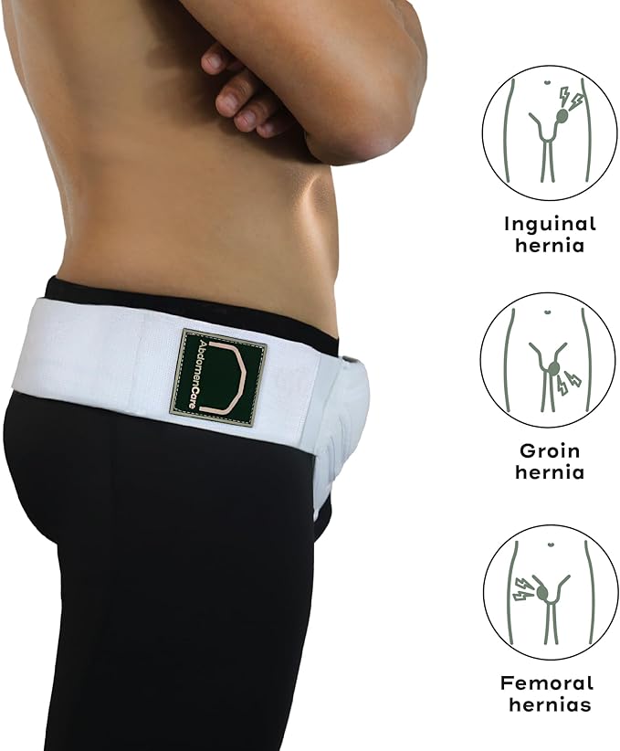 Inguinal Hernia Support Belt for Men 2 Compression