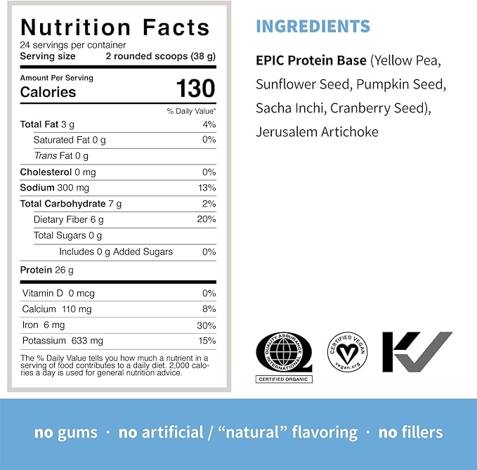 Sprout Living, Epic Protein, Plant Based (2 lb)