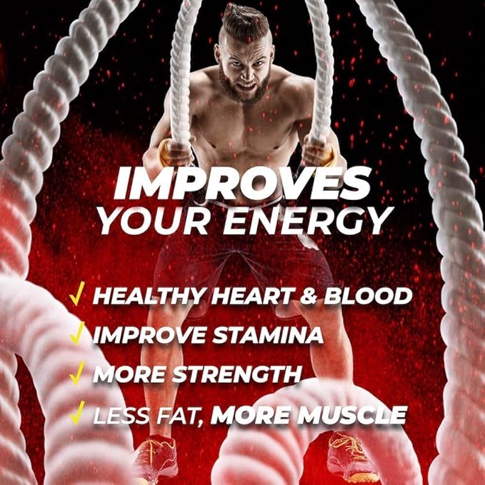 Vitality Enhancer for Men | Fast-Acting Testosterone Booster & Daily Supplement to Support Male Health & Libido | Potenciadores de Testosterona | Made in USA (2 Month Supply, 120 Caplets)
