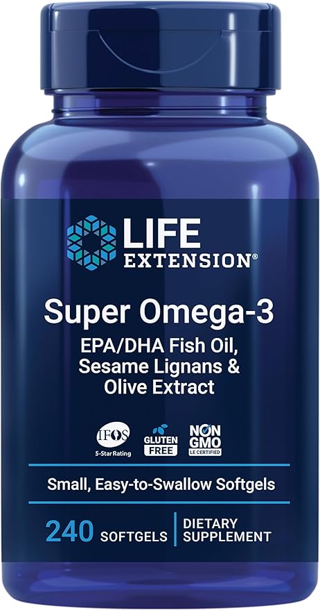 Life Extension Super Omega-3 EPA/DHA Fish 240 Softgels