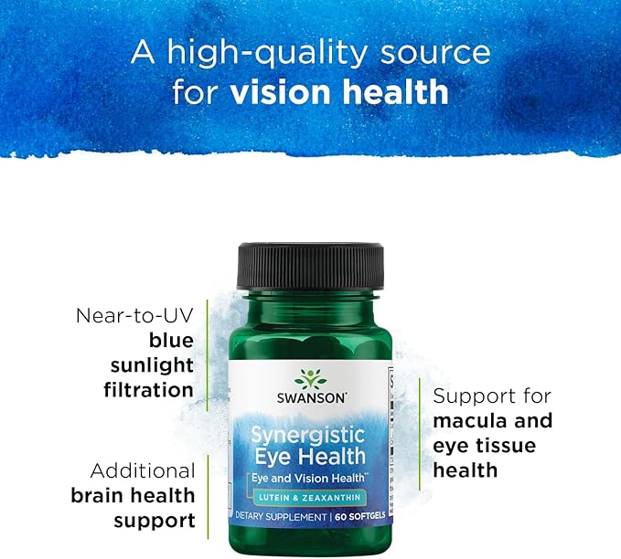 Swanson Synergistic Eye Health 60 Softgels 20 mg 2 mg