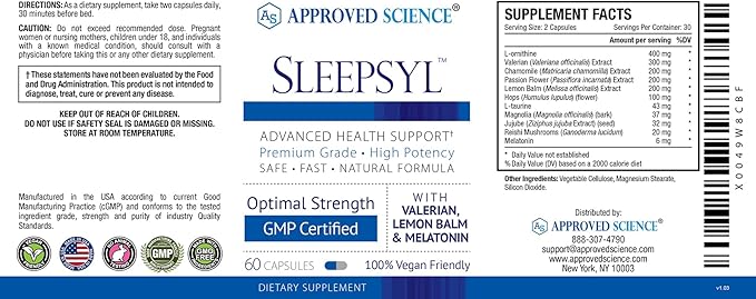 Approved Science Sleepsyl 60 Capsules 3)