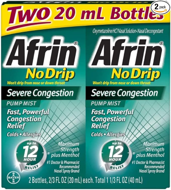 Afrin No Drip Severe Congestion 12 0.67 Fl 2)