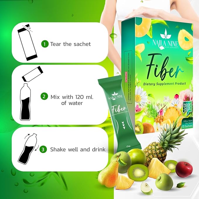 Prebiotic Fiber Supplement Powder Apple and 15 Sachets