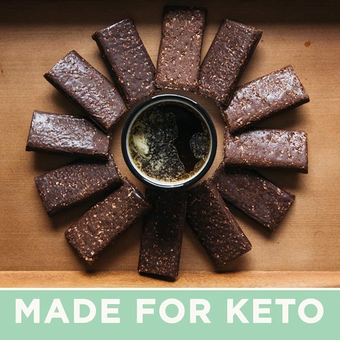 Keto Bars The Original Keto Snack Bar, Gourmet Simple Ingredients Low Carb, No Sugar, Rich in Ketogenic Fats, The Perfect KetoBars Snacks for Keto Diet Food Products (12 Pack, 1.65 oz)