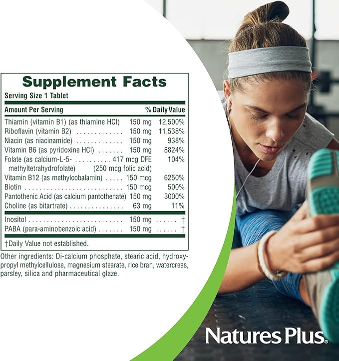 NaturesPlus Mega B150 Complex 60 Vegetarian 60 Servings