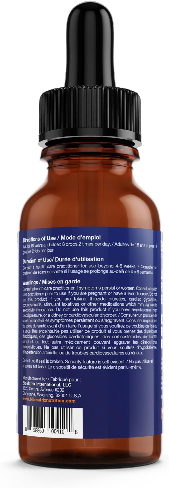 BioMatrix Licorice Root Extract (1200 Drops 2 fl. oz) More Active Ingredient Than Competing Brands (0.87 mg Glycyrrhizin per Drop), Less Doses Needed, Concentrated, Raise Cortisol, Energy