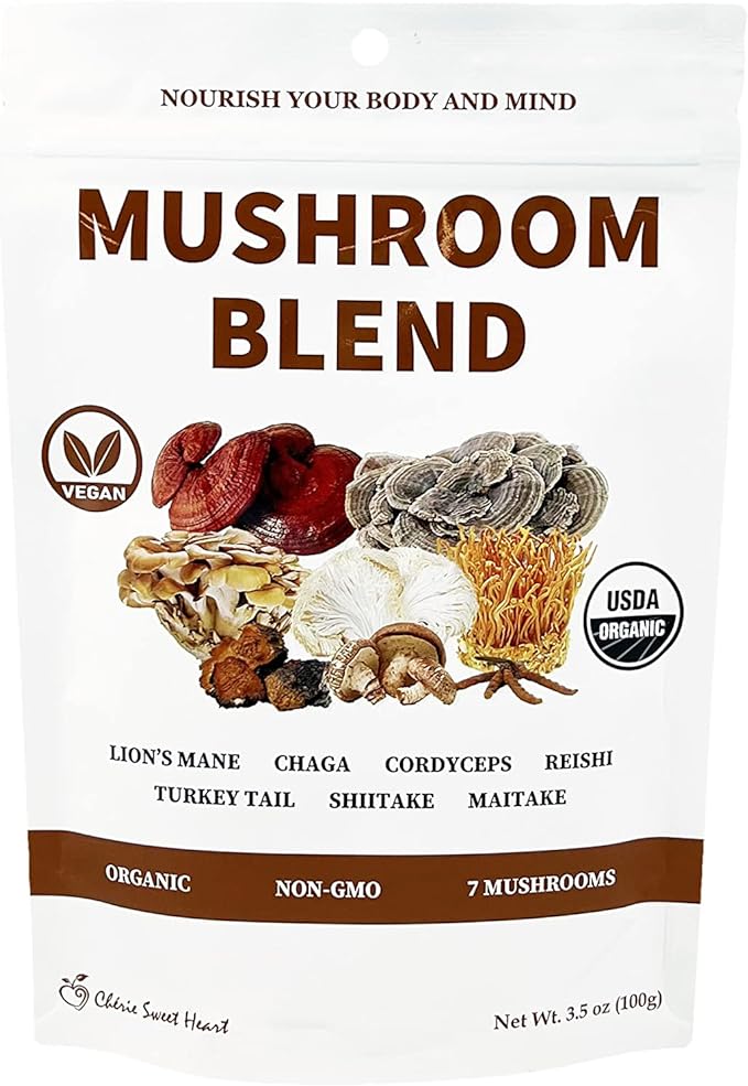 Cherie Sweet Heart 7 Mushroom Extract 3.5oz. (Mushroom 3.5 Ounce)