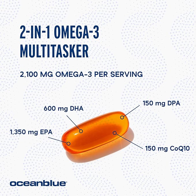 Oceanblue Professional Omega-3 2100 with CoQ10 90 ct 2 Pack CoQ10 – (60 Servings)