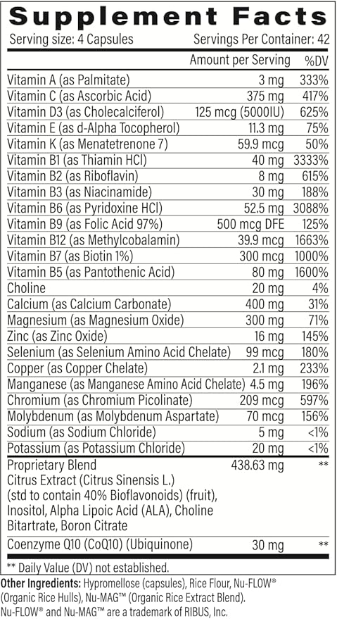 DentaMedica Nutritional Support for Faster Dental D3 & K2 for CoQ10 & 168 Capsules
